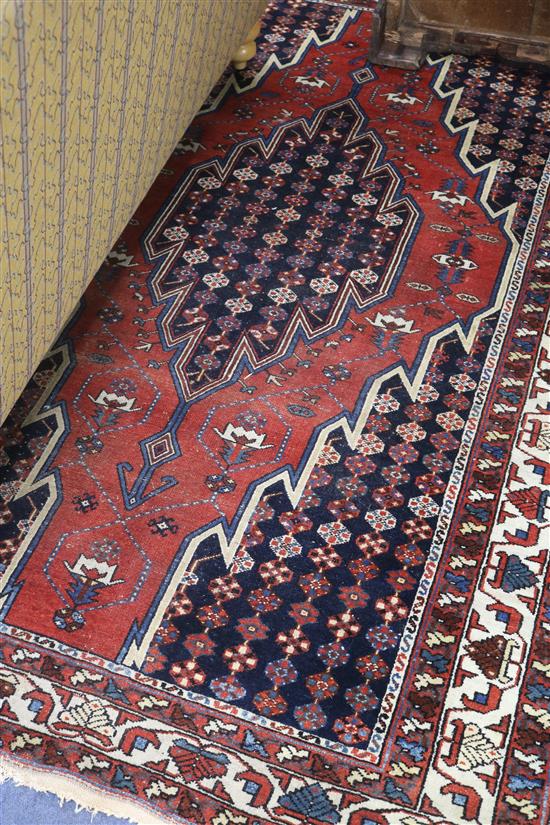 A Persian Mazlegan rug, 6ft 7in. x 4ft 5in.